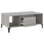 Tavolino Salotto Grigio Sonoma 90x50x36,5 cm Legno Multistrato