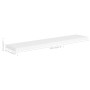 Scaffali a Parete 4 pz Bianchi 120x23,5x3,8 cm in MDF