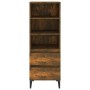 Credenza Rovere Fumo 40x36x110 cm in Legno Multistrato