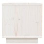 Comodini 2 pz Bianco 40x34x35 cm in Legno Massello di Pino