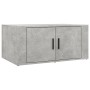 Tavolino Salotto Grigio Cemento 80x50x36 cm Legno Multistrato