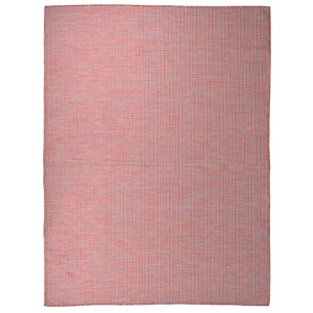 Tappeto da Esterni a Tessitura Piatta 120x170 cm Rosso