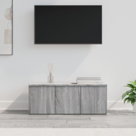 Mobile Porta TV Grigio Sonoma 80x34x30 cm in Legno Multistrato