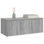 Mobile Porta TV Grigio Sonoma 80x34x30 cm in Legno Multistrato