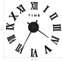 Orologio da Parete 3D Design Moderno Nero 100 cm XXL