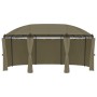 Gazebo con Tende 520x349x255 cm Grigio Talpa 180 g/m²