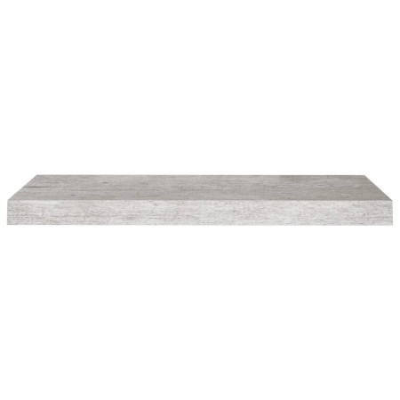 Scaffali a Parete 2 pz Grigio Cemento 60x23,5x3,8 cm in MDF