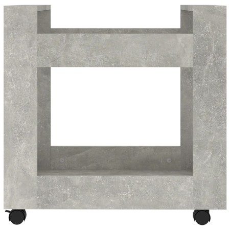 Carrello Scrivania Grigio cemento 60x45x60 cm Legno Multistrato