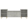 Mobile per TV Grigio Cemento 160x35x55 cm Legno Multistrato