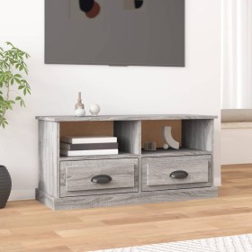 Mobile TV Grigio Sonoma 93x35,5x45 cm in Legno Multistrato