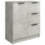 Credenza Grigio Cemento 60x30x70 cm in Legno Multistrato