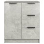 Credenza Grigio Cemento 60x30x70 cm in Legno Multistrato