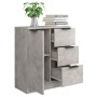 Credenza Grigio Cemento 60x30x70 cm in Legno Multistrato