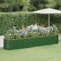 Letto Giardino Acciaio Verniciato a Polvere 368x80x68 cm Verde