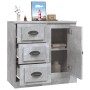 Credenza Grigio Cemento 70x35,5x67,5 cm in Legno Multistrato