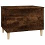 Tavolino da Salotto Rovere Fumo 60x44,5x45 cm Legno Multistrato