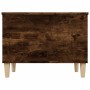 Tavolino da Salotto Rovere Fumo 60x44,5x45 cm Legno Multistrato