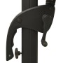 Ombrellone a 4 Livelli con Palo in Alluminio Nero 3x3 m