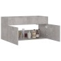 Mobile Sottolavabo Grigio Cemento 90x38,5x46 cm Multistrato