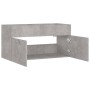 Mobile Sottolavabo Grigio Cemento 90x38,5x46 cm Multistrato