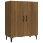 Credenza Rovere Marrone 70x34x90 cm in Legno Multistrato