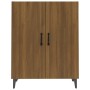 Credenza Rovere Marrone 70x34x90 cm in Legno Multistrato