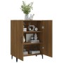 Credenza Rovere Marrone 70x34x90 cm in Legno Multistrato