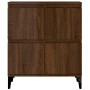 Credenza Rovere Marrone 60x35x70 cm in Legno Multistrato