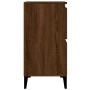 Credenza Rovere Marrone 60x35x70 cm in Legno Multistrato