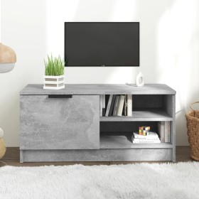 Mobile Porta TV Grigio Cemento 80x35x36,5 cm Legno Multistrato