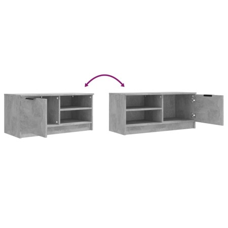 Mobile Porta TV Grigio Cemento 80x35x36,5 cm Legno Multistrato