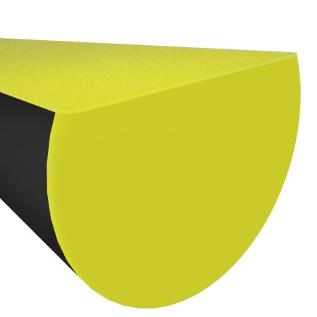 Protezioni Angoli 2pz Giallo e Nero 4x3x100 cm in PU