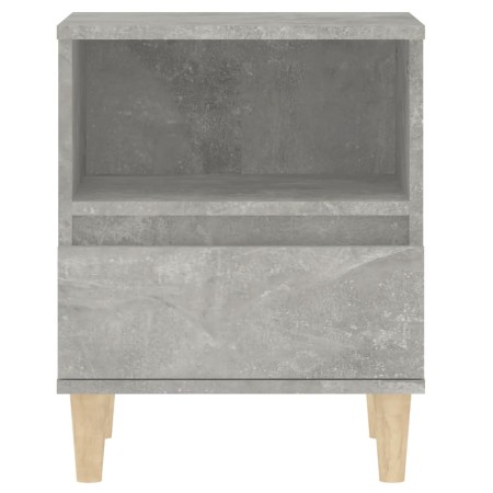 Comodini 2 pz Grigio Cemento 40x35x50 cm