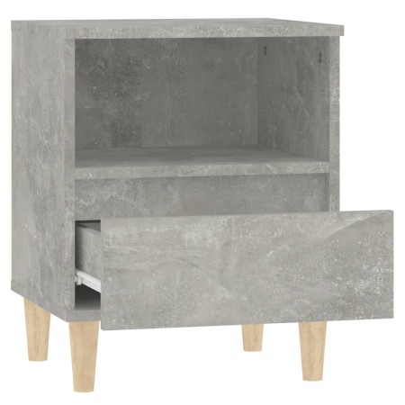 Comodini 2 pz Grigio Cemento 40x35x50 cm