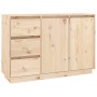 Credenza 111x34x75 cm in Legno Massello di Pino