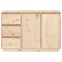 Credenza 111x34x75 cm in Legno Massello di Pino