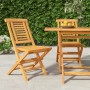 Sedie da Giardino Pieghevole 2pz 47x63x90cm Legno Massello Teak