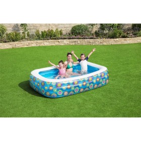 Bestway Piscina Gonfiabile per Bambini Blu 229x152x56 cm