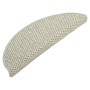 Tappeti Autoadesivi Scale Aspetto Sisal 15 pz 56x17x3cm Grigi