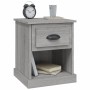 Comodino Grigio Sonoma 39x39x47,5 cm in Legno Multistrato
