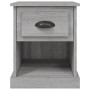 Comodino Grigio Sonoma 39x39x47,5 cm in Legno Multistrato