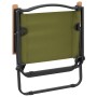 Sedie da Campeggio 2 pz Verdi 54x43x59 cm Tessuto Oxford