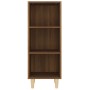 Credenza Rovere Marrone 34,5x32,5x90 cm in Legno Multistrato