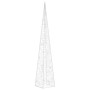 Cono di Luce LED Acrilico Decorativo Bianco Freddo 60 cm