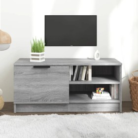 Mobile TV Grigio Sonoma 80x35x36,5 cm in Legno Multistrato