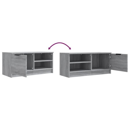 Mobile TV Grigio Sonoma 80x35x36,5 cm in Legno Multistrato