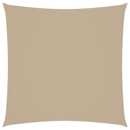 Parasole a Vela in Tela Oxford Quadrato 7x7 m Beige