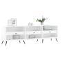 Mobile Porta TV Bianco Lucido 150x30x44,5 cm Legno Multistrato