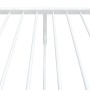 Giroletto con Testiera e Pediera Metallo Bianco 75x190 cm