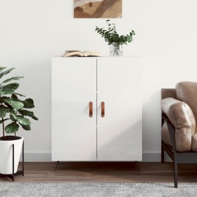 Credenza 69,5x34x90 cm in Legno Multistrato Bianco Lucido